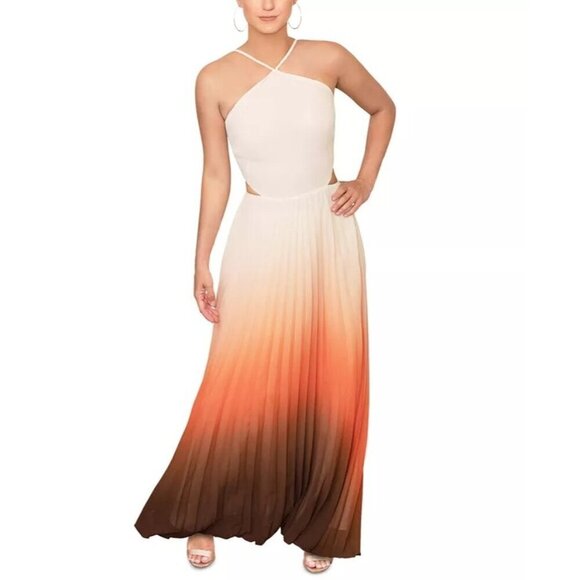 Rachel Rachel Roy Lively Ombre Maxi in Orange Ombre 10 Womens Long Dress - Picture 1 of 13